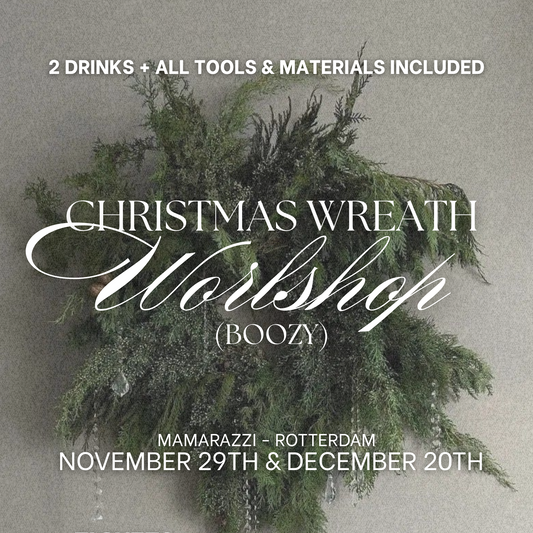Dec 20th - Sip 'n Bloom - Christmas Wreaths Edition - Rotterdam