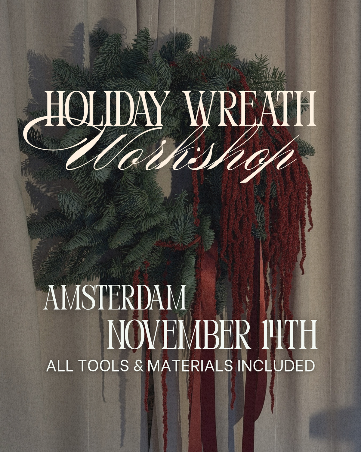 AMS - Nov 14 - Holiday Wreath-Making Workshop