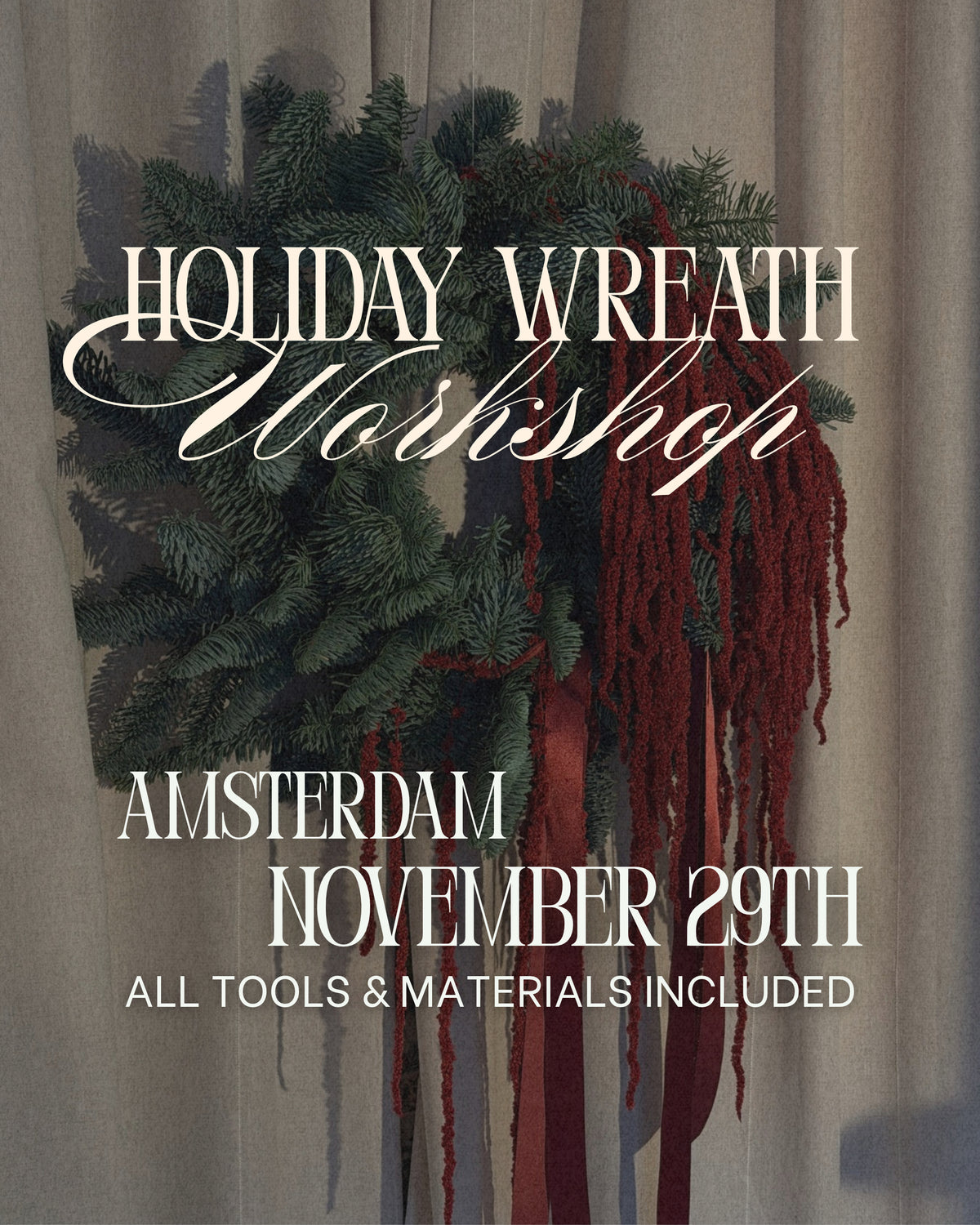 AMS - Nov 29 - Holiday Wreath-Making Workshop