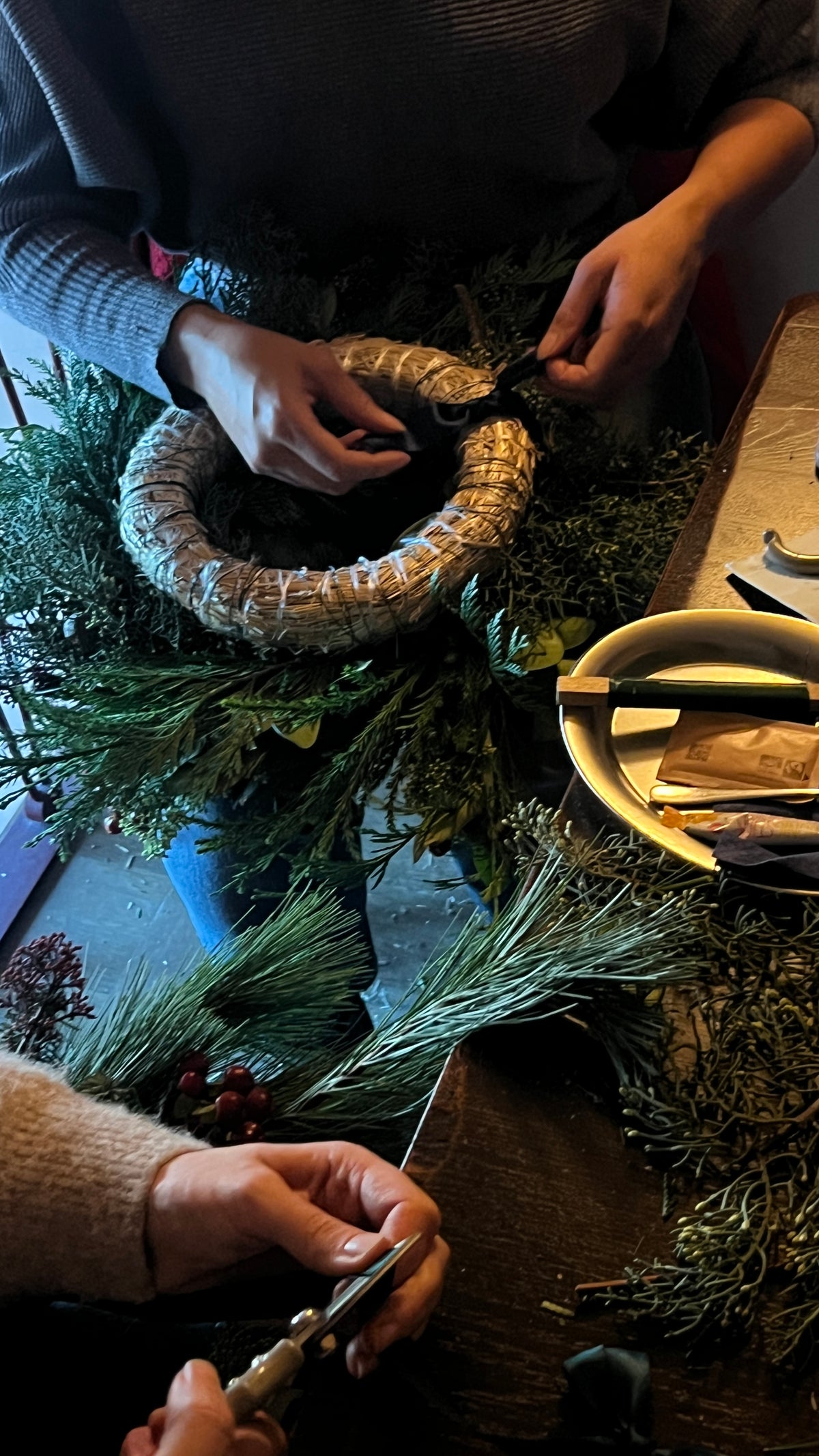 NEW TIME-SLOT - Dec 6 - Sip & Craft - Holiday Wreaths Edition